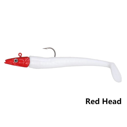 Soft Silicone Biomimetic Eel Fishing Lure – Lead Head | Luminous &amp; Standard | 10–16cm | 5 or 10 Pack