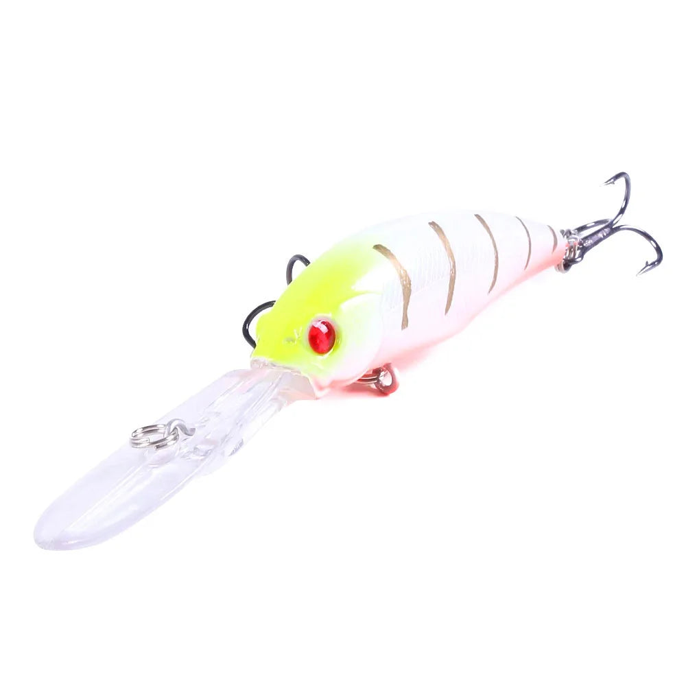 100mm 7g Minnow Fishing Lure – Hard Bait Crankbait Wobbler for Carp, Pike &amp; Freshwater Trolling