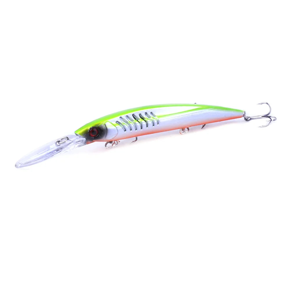 145mm 12g Deep Diving Minnow Fishing Lure – Hard Bait Wobbler for Bass, Carp &amp; Pike