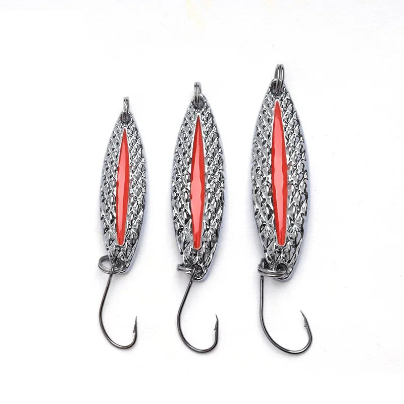 1 Mini Fishing Lure 2.5g3.5g Spoon Metal Lures Spinner Bait Minnow Small Fish Single Hook Jig Stream Trout Baits Pesca Hot