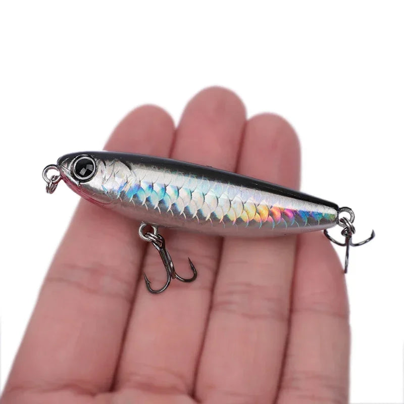 1 OUTKIT Fishing Lure Floating Pencil StickBait Lure 6cm 6g Wobblers Topwater Crankbait Lures Artificiais Long Casting Hard Bait