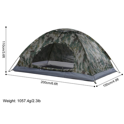 1/2 Person Ultralight Camping Tent Single Layer