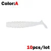 1 OUTKIT 10Pcs/lot Wobblers Mini Fishing Soft Lures Rubber Soft Baits 4cm/5cm Soft Worm Artificial Baits Bass Silicone Fish