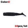 1 OUTKIT 10Pcs/lot Wobblers Mini Fishing Soft Lures Rubber Soft Baits 4cm/5cm Soft Worm Artificial Baits Bass Silicone Fish