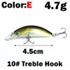 1 OUTKIT 2022 NEW Arrive Deep Water Small Lures Fishing Lure 4.7g 45mm Floating Minnow Mini Hard Bait for Perch Trout Bass