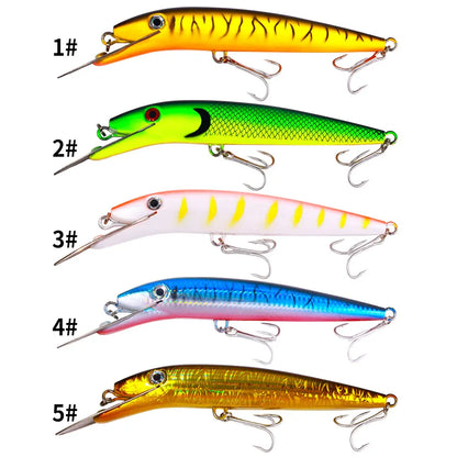 [USA Stock] 20.7cm 62g Minnow Fishing Lure Set Fast Delivery Heavy Duty Saltwater Hard Bait Long Casting Trolling Lures