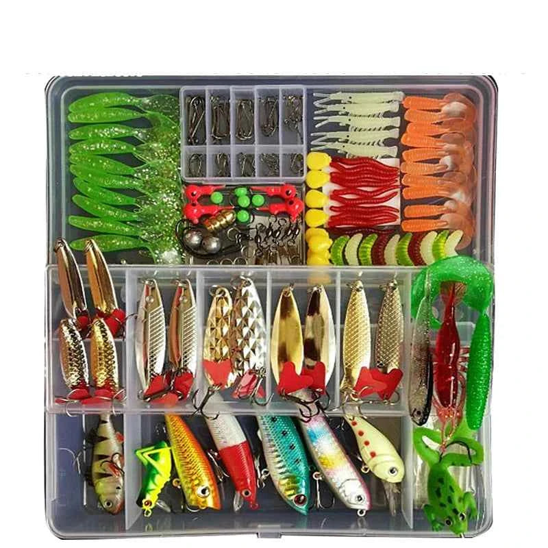 Fishing Lures Kit – Hard &amp; Soft Baits, Metal Jigs, Spoons &amp; Tackle | 6 Kit Options | Freshwater &amp; Saltwater