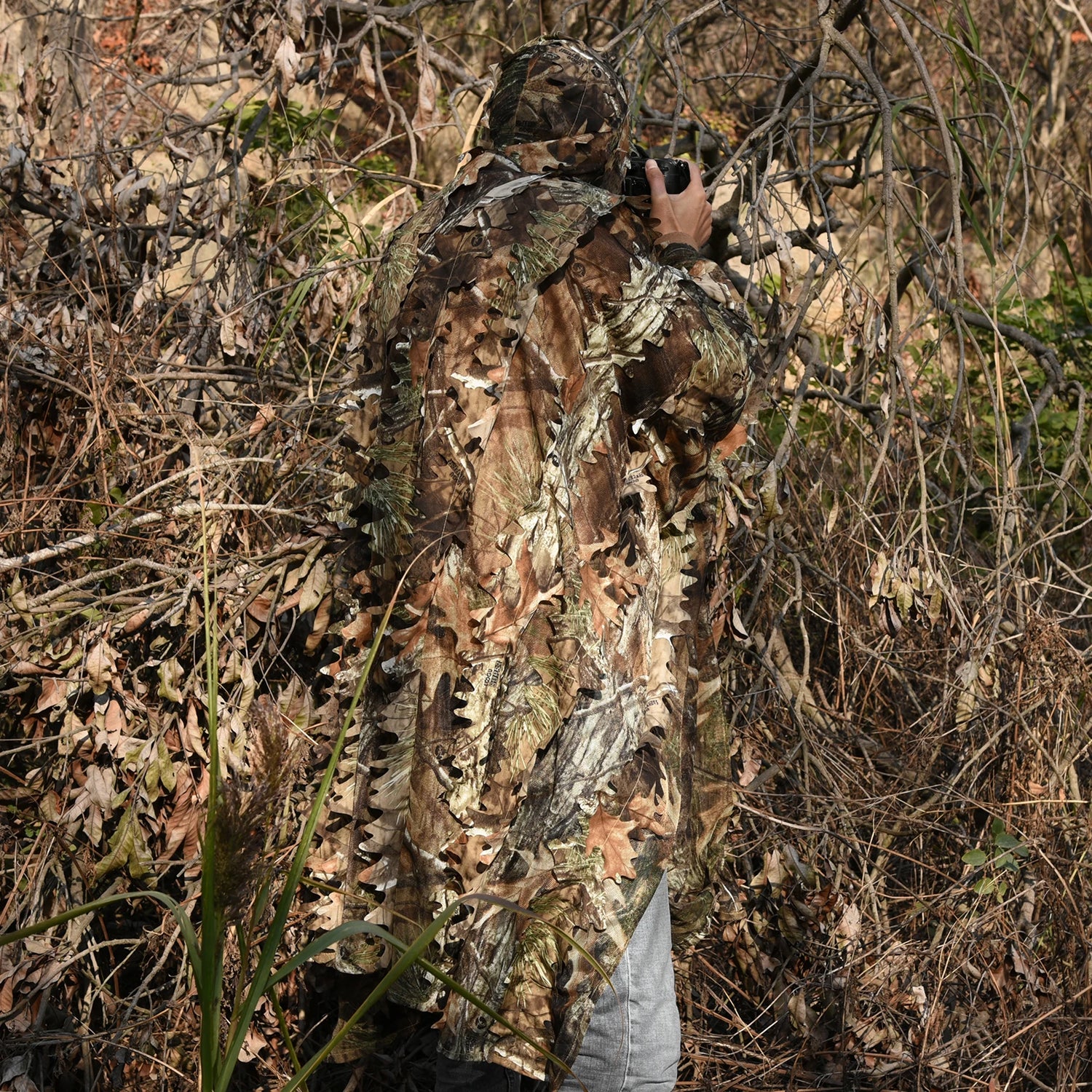 Tactical Hunting Poncho Camouflage Field Jacket – Tree Camo, L &amp; XXL