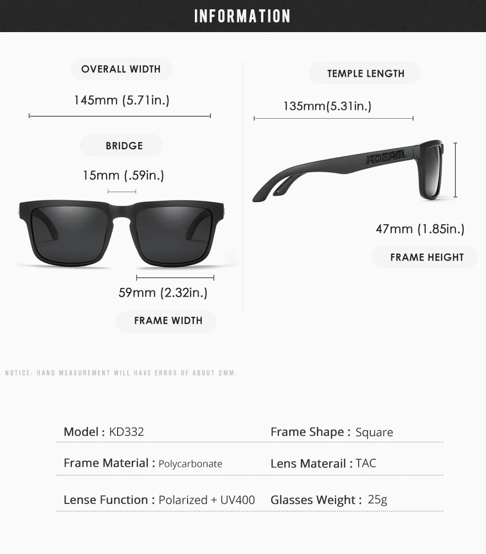 KDEAM Square Men&