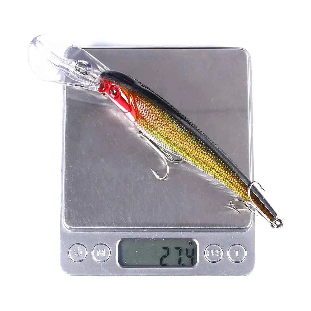165mm 28g Deep Diving Minnow Fishing Lure – Hard Bait Wobbler for Bass, Pike &amp; Sea Fishing