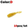 1 New 10pcs Wobblers Mini Ocean Rock Fishing Soft Lures Rubber Soft Baits 3.5cm Soft Worm Artificial Baits Bass Silicone Fish