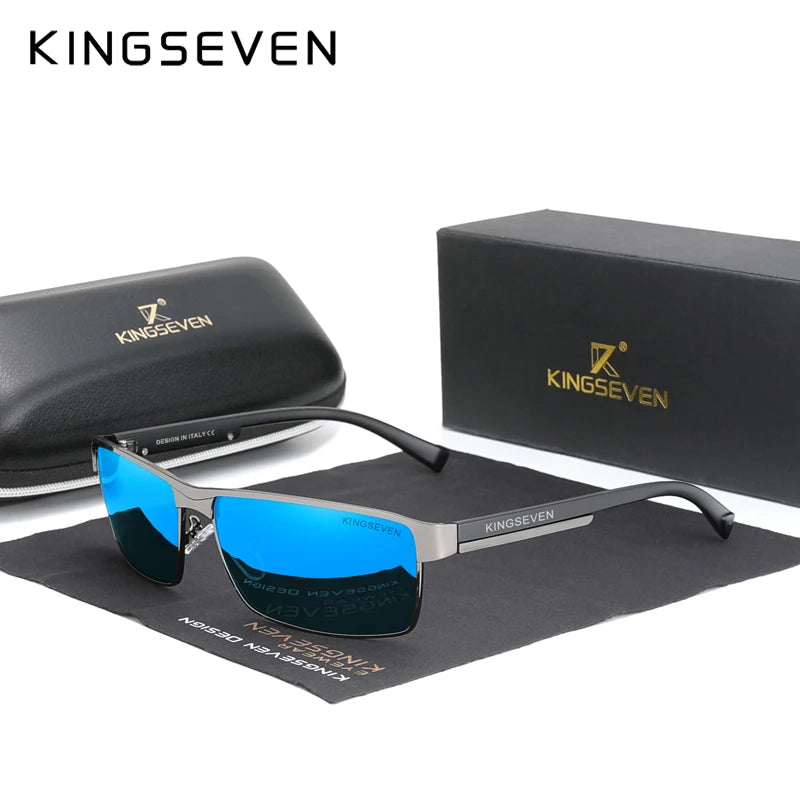 KINGSEVEN N7756 Polarized Sunglasses – UV400, Rectangle, Men’s &amp; Women’s