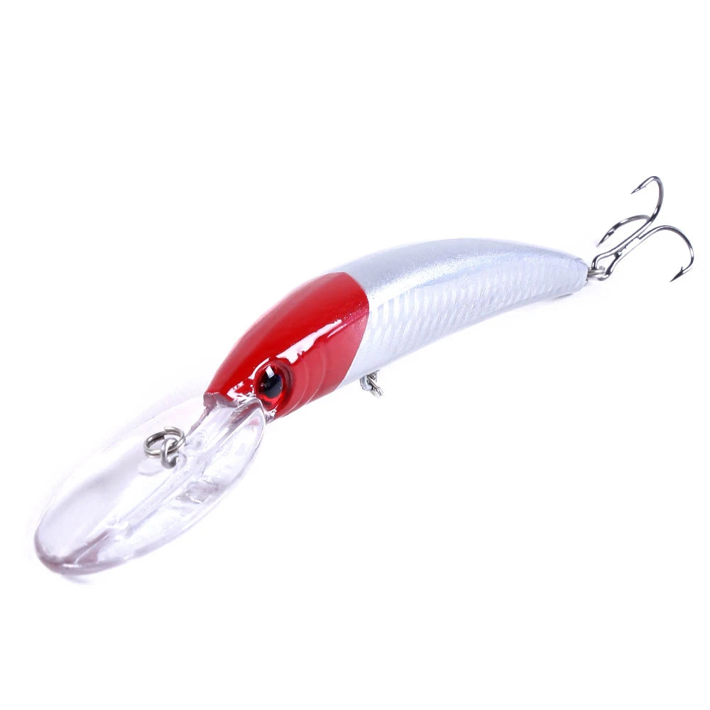 150mm 15g Deep Diving Jerkbait Minnow Fishing Lure – Hard Bait Wobbler with Rattle for Bass &amp; Pike