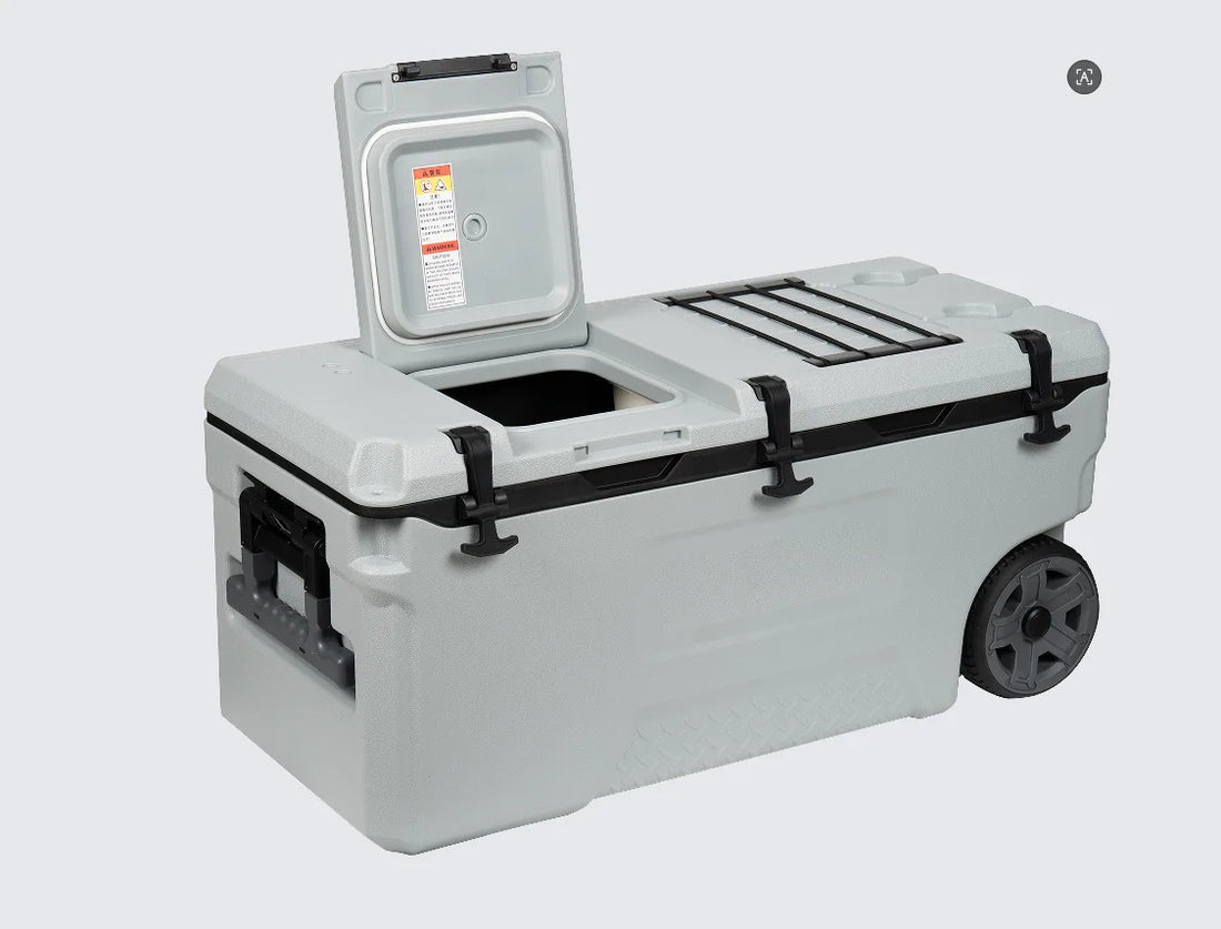100L Wheeled Rolling Cooler – Heavy-Duty Ice Chest for Camping, Fishing &amp; Catering