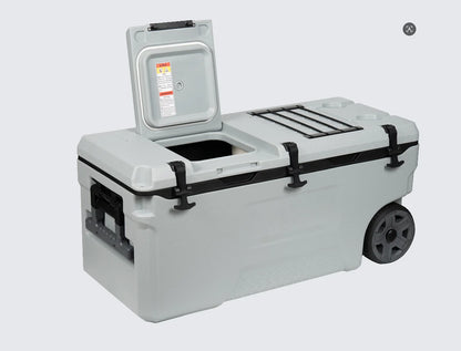 100L Wheeled Rolling Cooler – Heavy-Duty Ice Chest for Camping, Fishing &amp; Catering