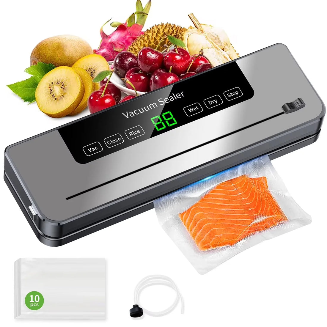 Vacuum Sealer Small Household Fresh-keeping Vacuum Dry and Wet Dual-purpose Fully Automatic Food Packaging