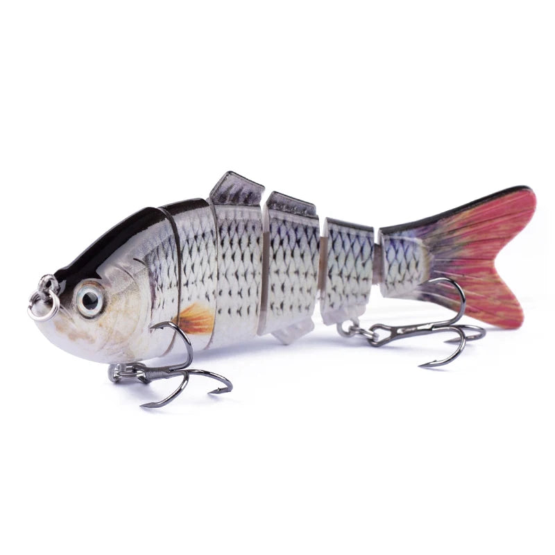 Multi-Jointed Swimbait Crankbait Lure – 10cm 16.5g, Sinking, 6-Segment Hard Bait for Pike, Bass &amp; Trout