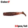 1 OUTKIT 10Pcs/lot Wobblers Mini Fishing Soft Lures Rubber Soft Baits 4cm/5cm Soft Worm Artificial Baits Bass Silicone Fish