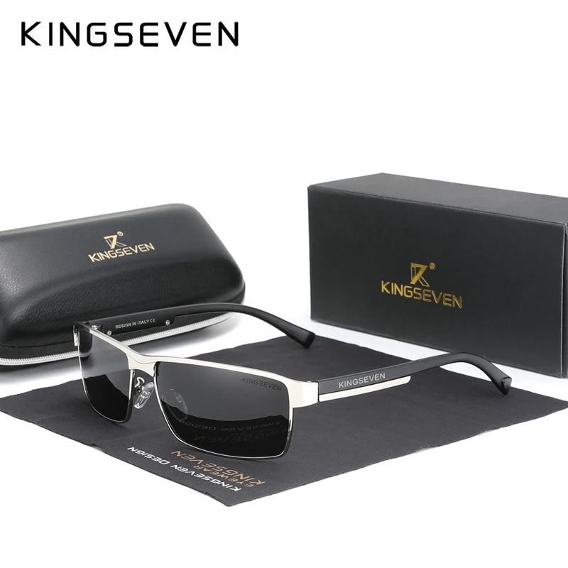 KINGSEVEN N7756 Polarized Sunglasses – UV400, Rectangle, Men’s &amp; Women’s