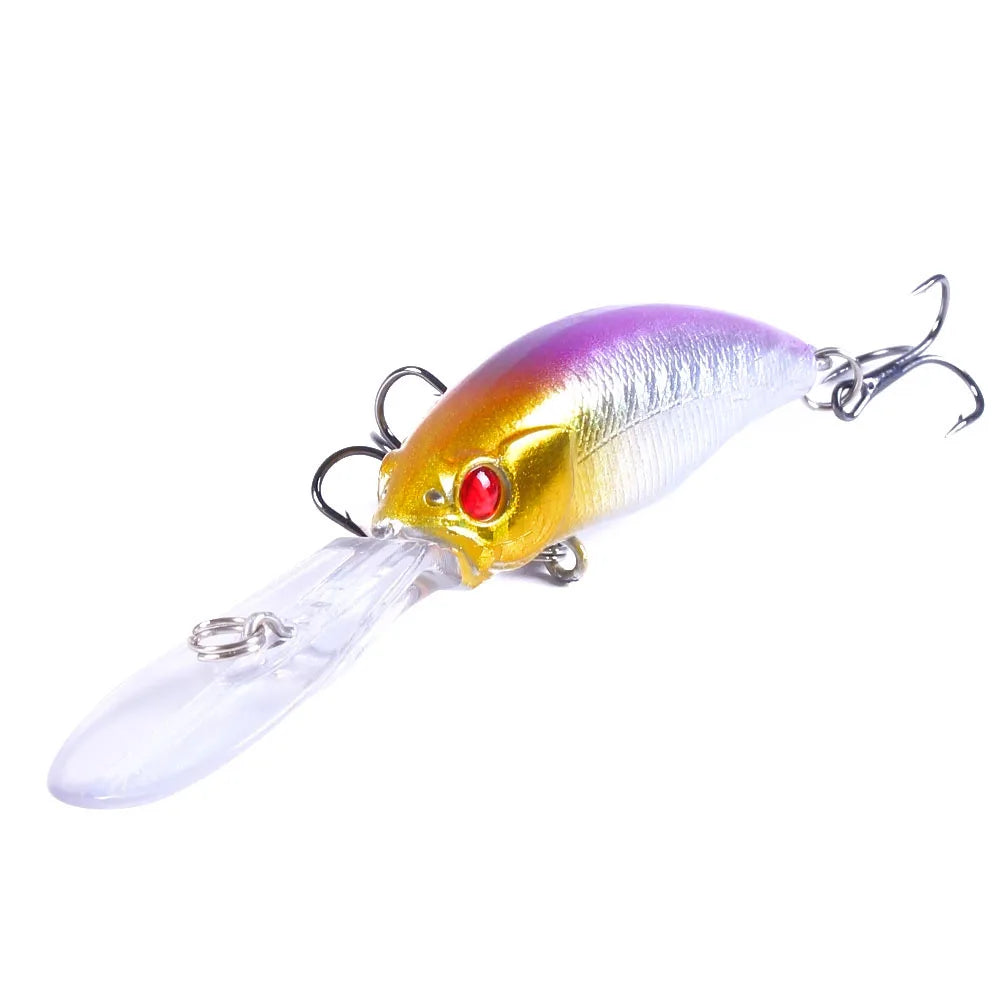 100mm 7g Minnow Fishing Lure – Hard Bait Crankbait Wobbler for Carp, Pike &amp; Freshwater Trolling