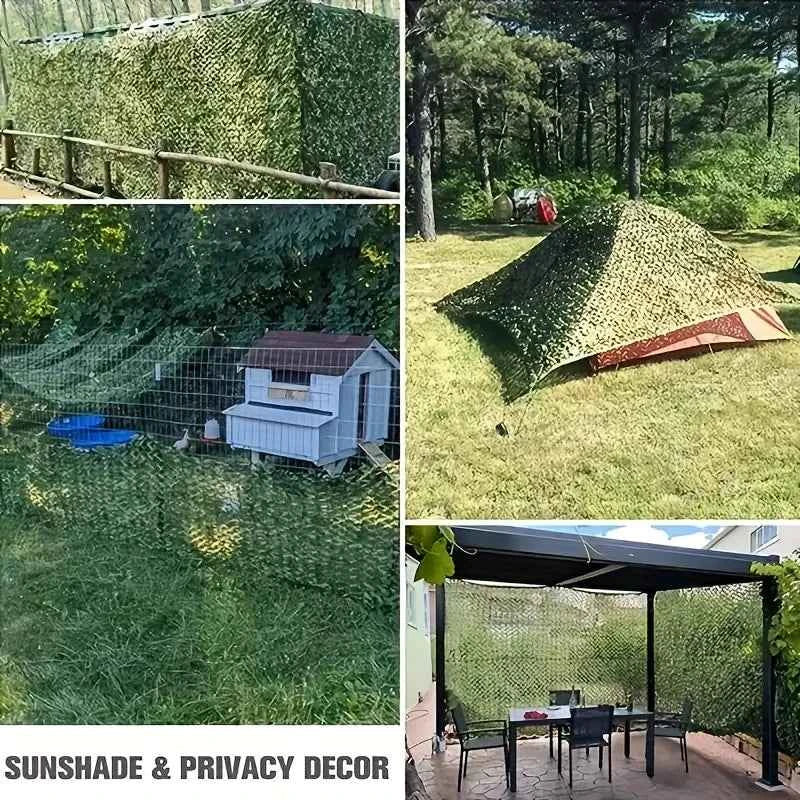 Woodland Camo Netting – Hunting Camouflage Net &amp; Sunshade Mesh for Blinds, Camping &amp; Car Covers