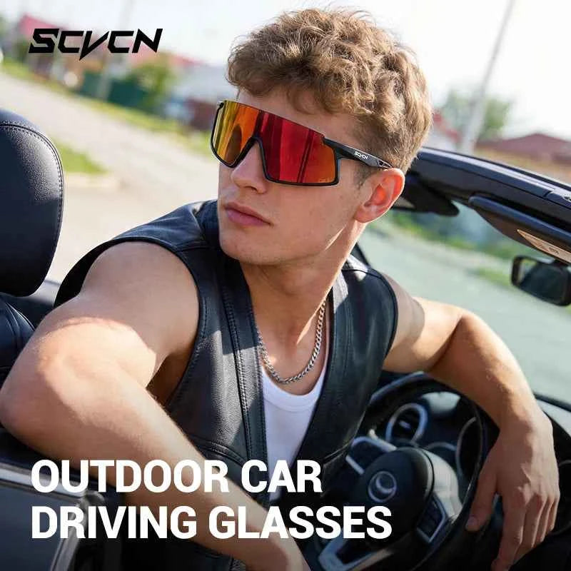 Kapvoe Cycling Sunglasses Photochormic Glasses for Men Hiking UV400 Sports Casual Glggles MTB Bike Glasses Outdoor Eyewear 2026