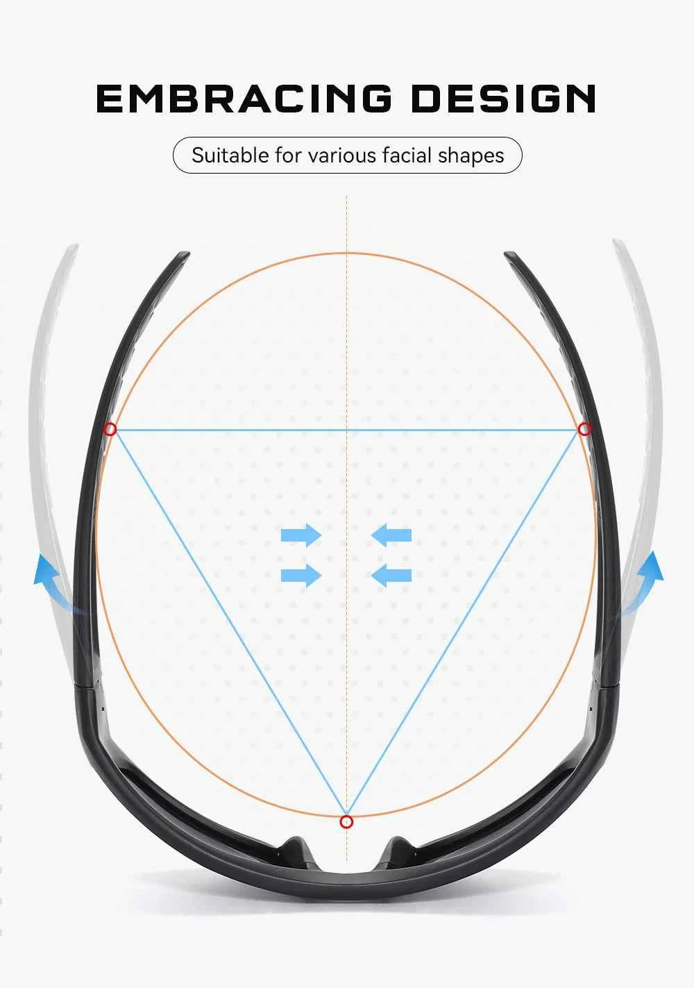 KDEAM High Quality TR90 Material Riding Sunglasses Men&
