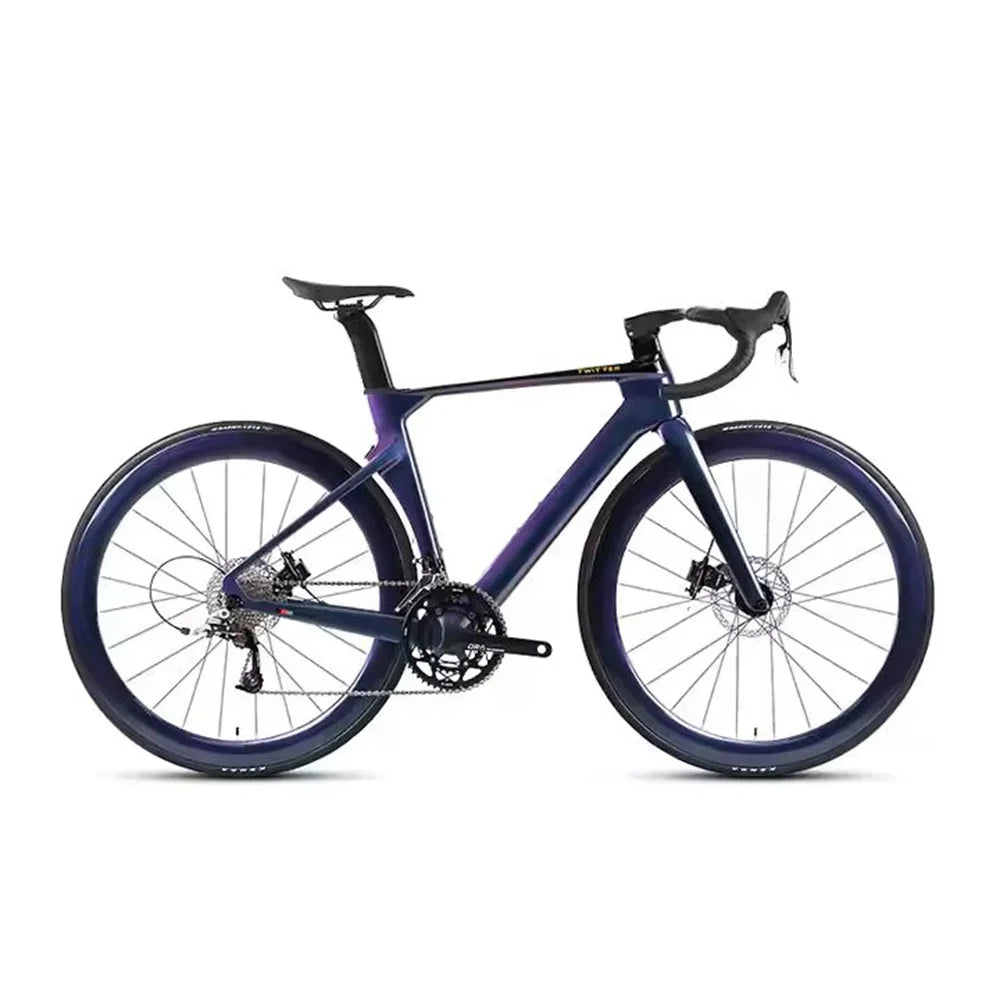 TWITTER R5Pro Carbon Fiber Road Bike – T800 Frame, EDS-TX7100 24-Speed Electronic Transmission