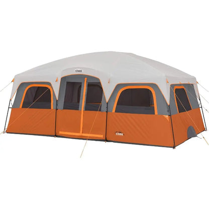 Spacious Multi-Room Cabin Tent for 10-12 People: Ideal for Family Camping and Outdoor Excursions