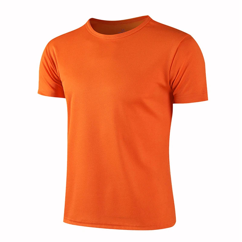 Men Women Short Sleeve Sport T Shirt Gym Jerseys Fitness Shirt Trainer Running T-Shirt  Breathable