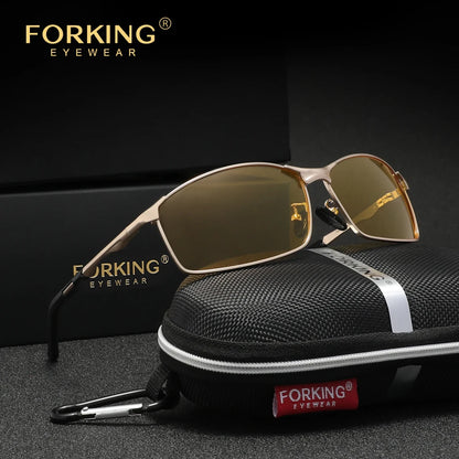 FORKING UV400 Polarized Rectangle Sunglasses – Unisex Outdoor Sport