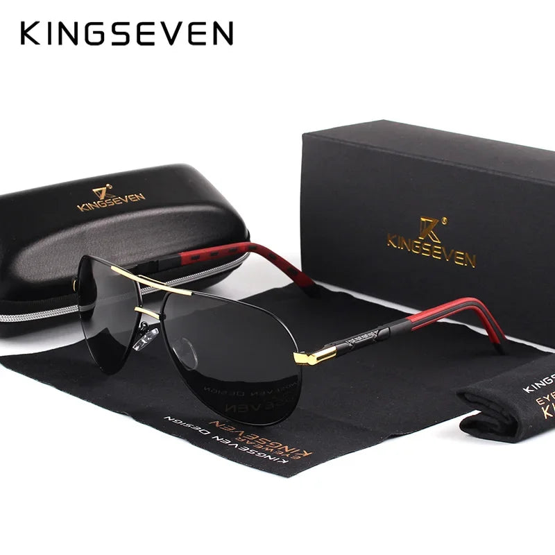 KINGSEVEN Classic Pilot Polarized Sunglasses – UV400 for Men &amp; Women