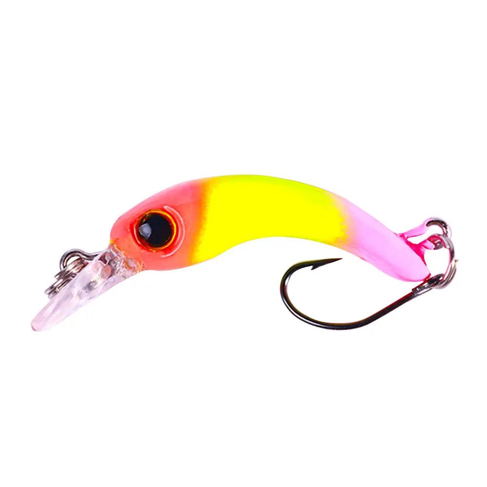 40mm 1.5g Mini Floating Minnow Fishing Lure – Hard Bait Crankbait Wobbler for Trout, Bass &amp; Pike