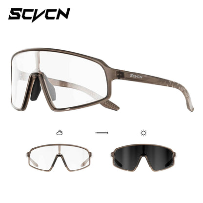 SCVCN Photochromic Sunglasses for Men Glasses Cycling Eyewear UV400 Sports MTB Outdoor Goggles Bicycle Women Sunglasses 2026