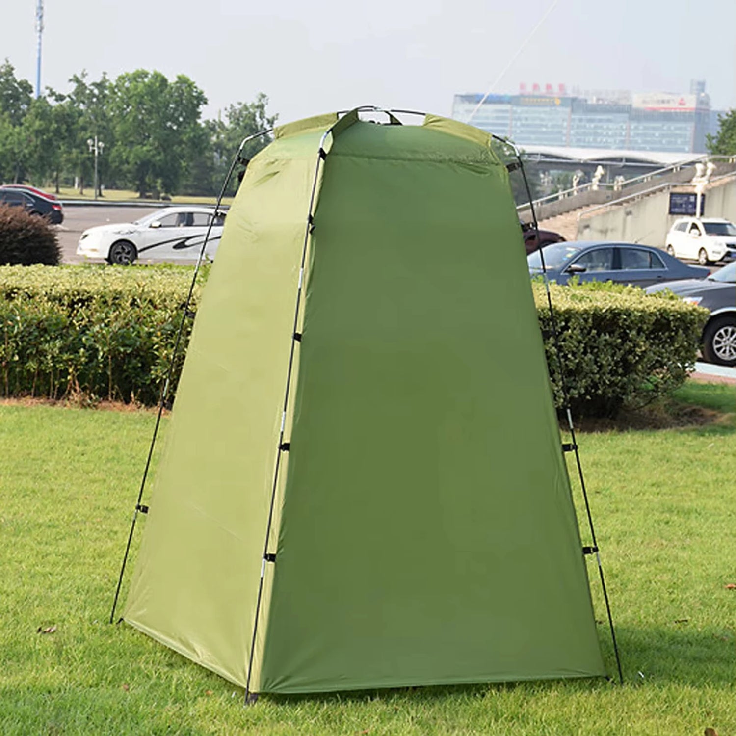 Portable Pop-Up Privacy Shower Tent – Aluminum Poles, 4-Season, for Camping, Fishing &amp; Changing