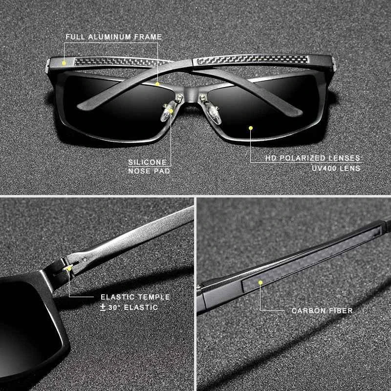 KINGSEVEN Aluminum Polarized Sunglasses – UV400 Mirror Anti-Reflective Driving &amp; Biking Eyewear