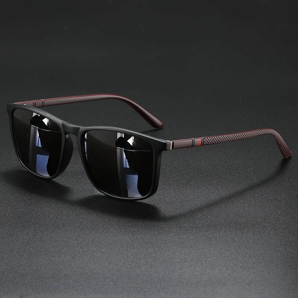 Vintage Square Polarized Sunglasses UV400 – Mirror Lens, 1 or 2 Pack