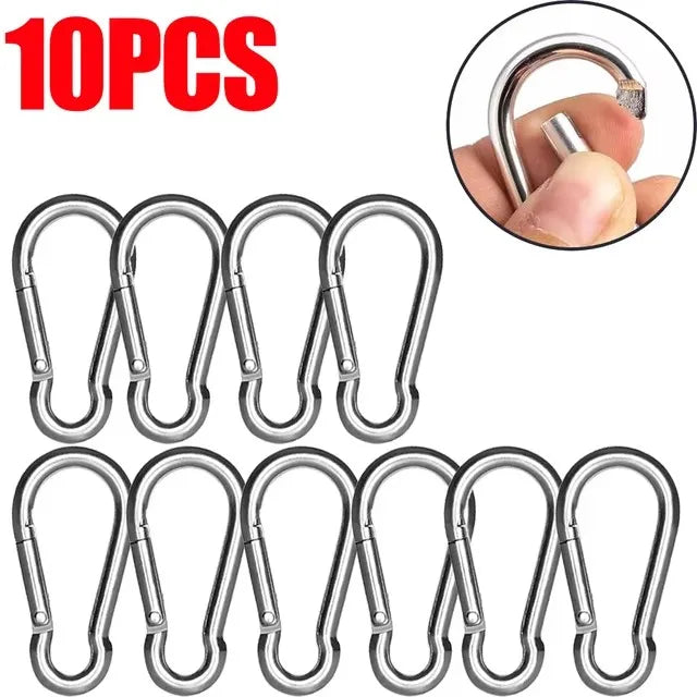 Mini Carabiner Alloy Survival Gear Camp Mountaineering Hook Outdoor Carabiner Keychain Tourist Hooks Fishing Buckle Wholesale