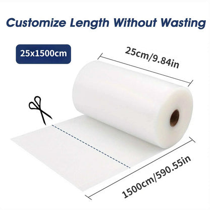 Vacuum Sealer Bag Rolls – BPA-Free, Sous Vide &amp; Food Storage | 20cm, 25cm, 28cm × 1500cm