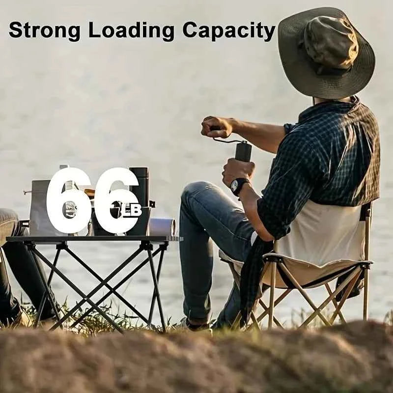 Small Portable Folding Stainless Steel Multifunctional Outdoor Camping Side Table for Beach Picnic BBQ Hiking Boating Cooking