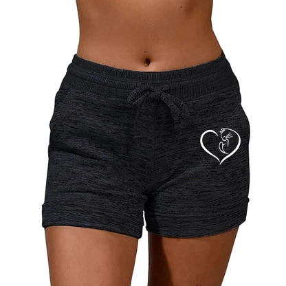 Summer Large SizePrinting Elastic High Waist Casual Sport Fitness Running Oversize Female Sweatpants