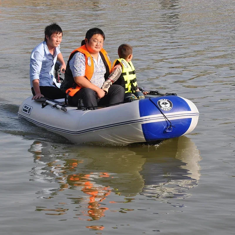 175-260cm Inflatable Boat Fishing Kayak PVC Wear-resistant Foldable Air Rowing for 1-5Person Dinghy Canone Outdoor Water Sports