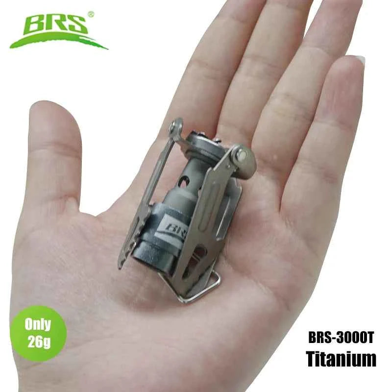 BRS-3000T Ultralight Camping Gas Stove – 26g | Titanium &amp; Aluminum | 2700W | Boils 1L in ~3 Min