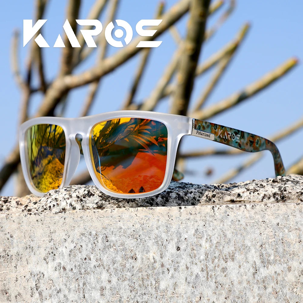 KAROS YZ2024 Polarized Square Sunglasses – UV400 Unisex, Outdoor Sport