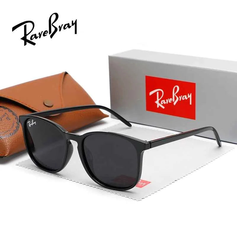 RareBray Retro Square Polarized Sunglasses Fashion Shade Women Men Ultra Light TR90 Frame UV400 Protection Classics Sun Glasses