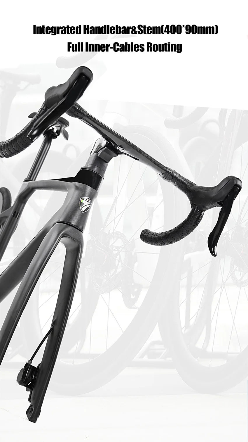 Cheap Mechanical Shifting Carbon Road Disc Bike 700*28C RS-24S Hydraulic Brake Racing Bicycle With Carbon 3K Handlebar For Sale