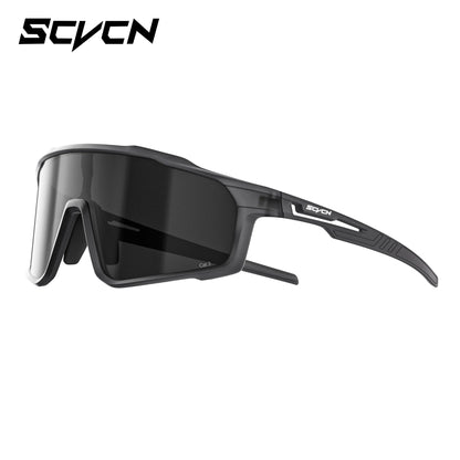 SCVCN Hiking Eyewear Photochromic Bike Cycling Sunglasses Men Outdoor Sports MTB UV400 Goggles Women Running Windproof Glasses