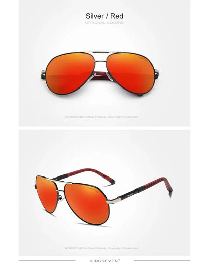 KINGSEVEN Classic Pilot Polarized Sunglasses – UV400 for Men &amp; Women