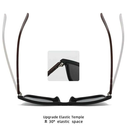 2pcs Luxury Square Vintage Polarized Cycling Sunglasses UV400 Men Women Fashion Eyewear Travel Driving Fishing Sun Glasses