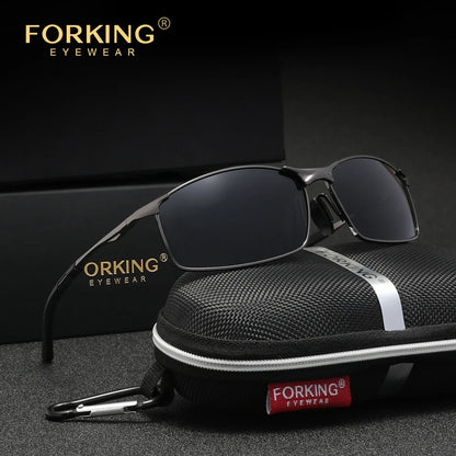 FORKING UV400 Polarized Rectangle Sunglasses – Unisex Outdoor Sport